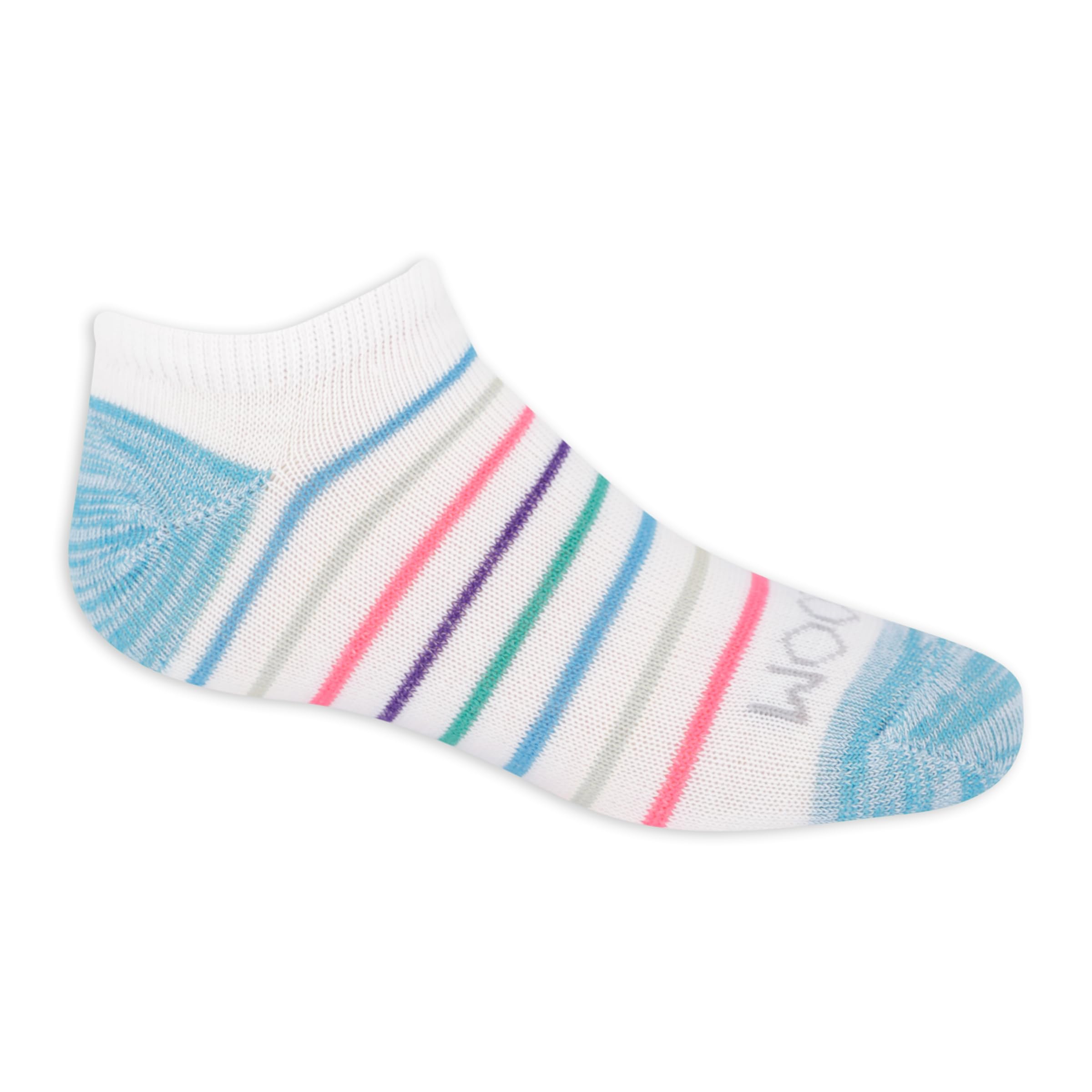 Fruit of the Loom Girls' No Show Socks 10-Pack - Breathable Cotton Everyday Socks for School, Sports & Casual Wear