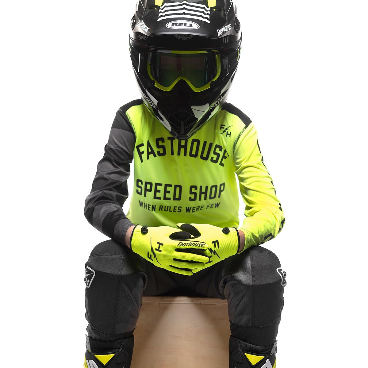 FASTHOUSE Youth Carbon Fiber Cycling Jersey - Lightweight & Breathable Bike Shirt for Boys & Girls - Perfect for Road Biking, Mountain Cycling & Outdoor Sports