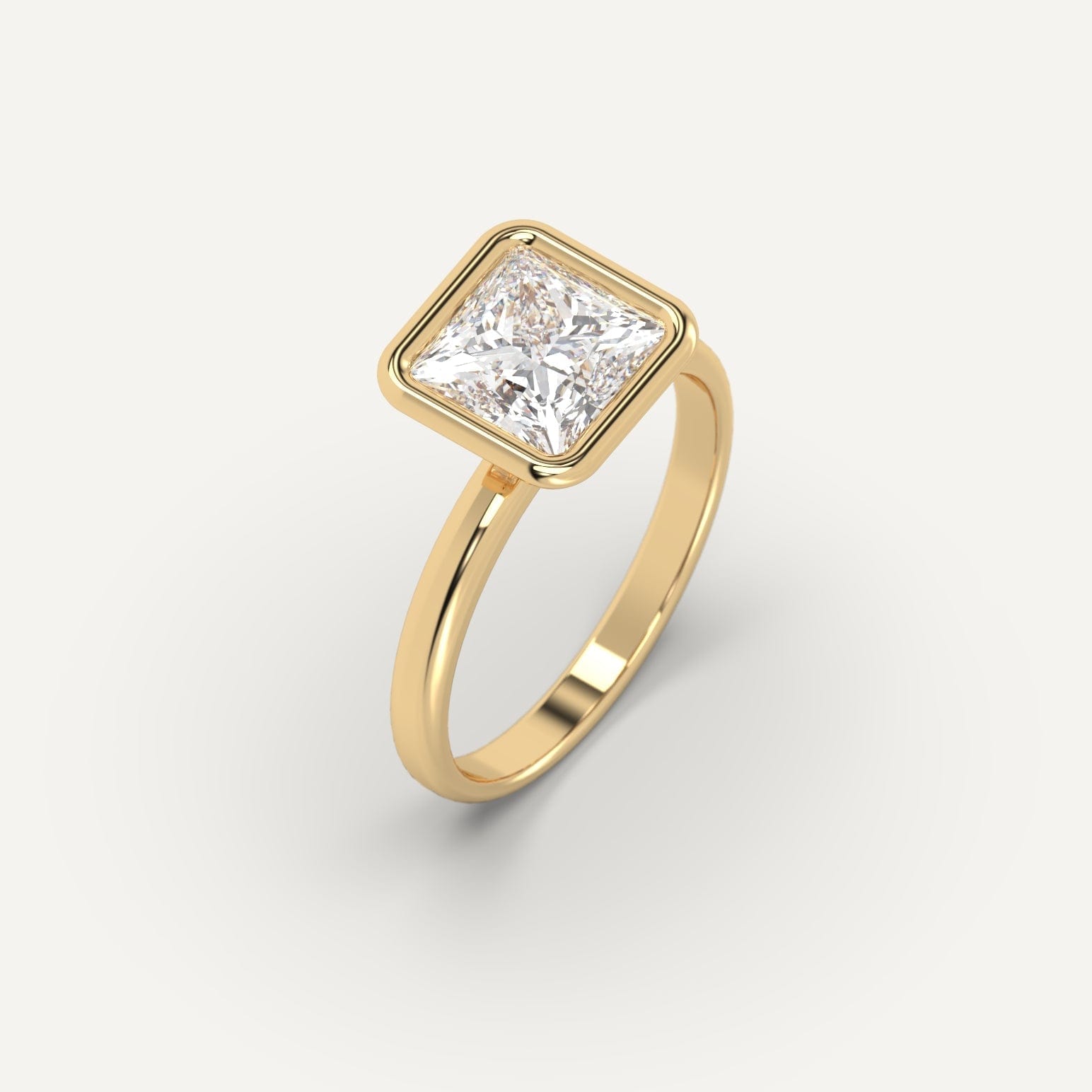 2 Carat Princess Cut Diamond Engagement Ring - Elegant Solitaire Wedding Band for Women - Perfect for Proposals, Anniversaries & Special Occasions