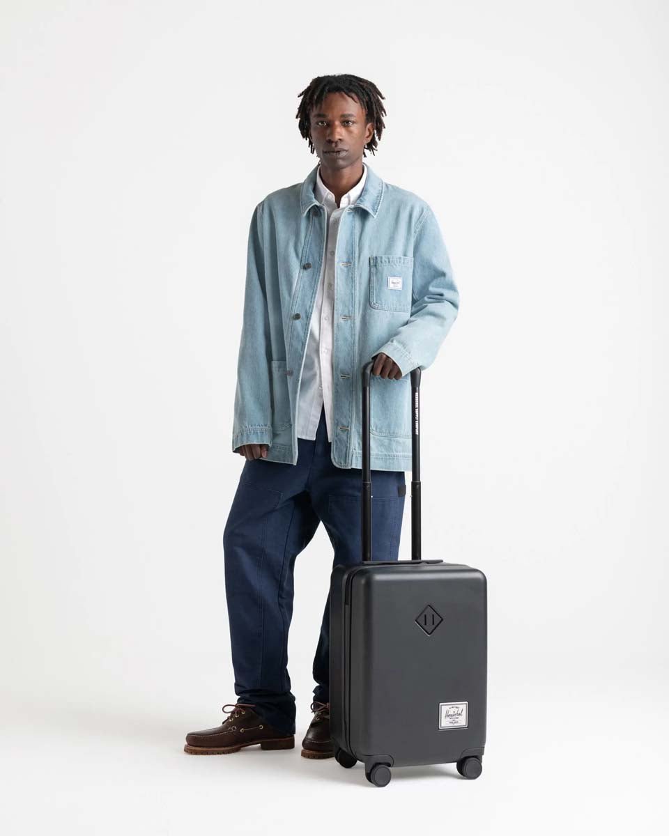 Herschel Heritage Hardshell Carry On Luggage - Lightweight Expandable Suitcase with Spinner Wheels for Travel, Ash Rose | Perfect for Business Trips & Weekend Getaways