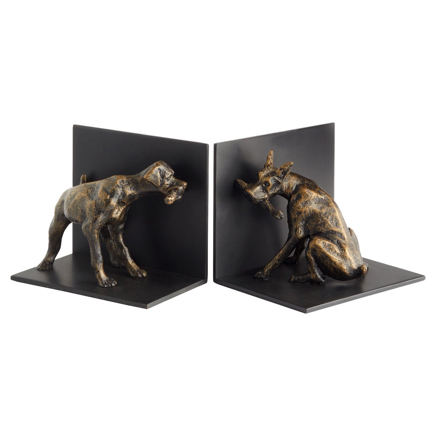 Cyan Design 11565 Marathon Bookends - Vintage Old World Style Book Holders for Home Office, Library & Bookshelf Decor
