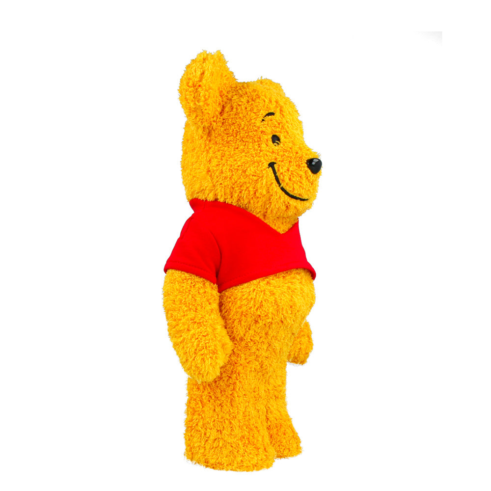 400% Bearbrick Winnie the Pooh Costume Version - Pile Fabric Collectible Figure for Disney Fans & Toy Collectors - Perfect for Home Display, Office Decor, and Gift Giving