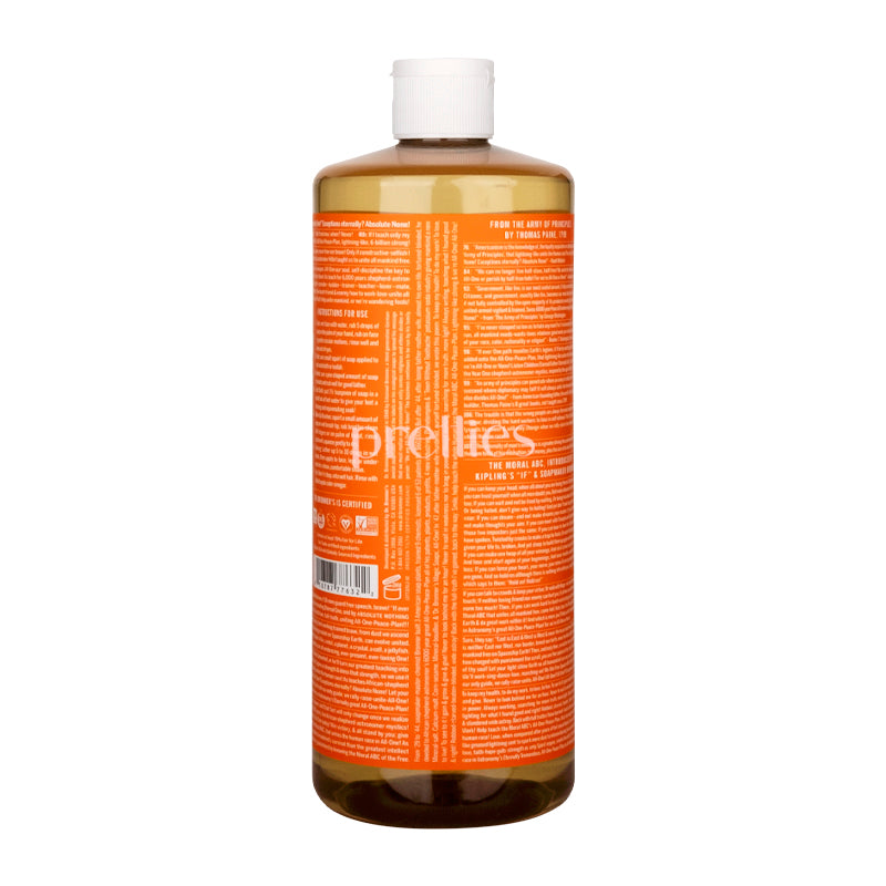 Dr. Bronner's Organic Tea Tree Pure-Castile Liquid Soap - 18-in-1 Uses, 32oz (946ml) - Vegan, Cruelty-Free for Face, Body, Hair & Home Cleaning
