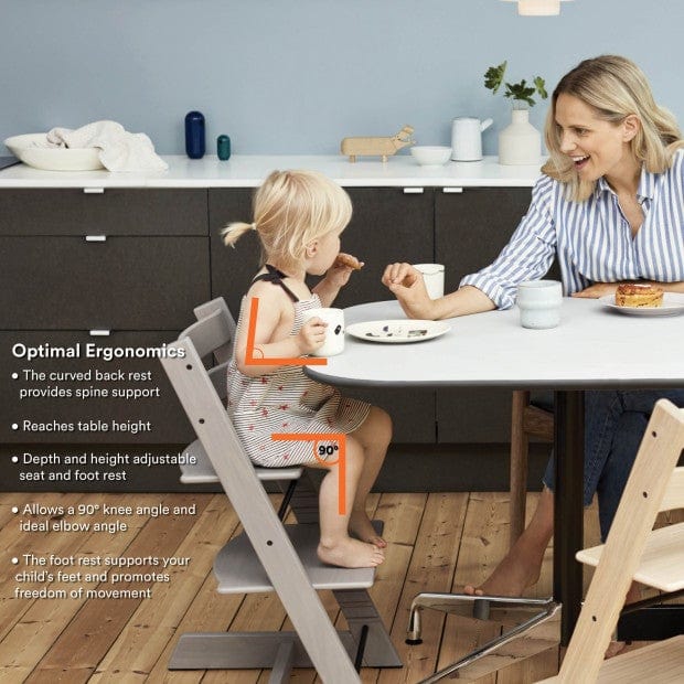 Stokke Tripp Trapp Complete High Chair with Baby Tray - Adjustable Wooden Highchair for Toddlers & Kids - Perfect for Dining, Feeding & Learning at Home
