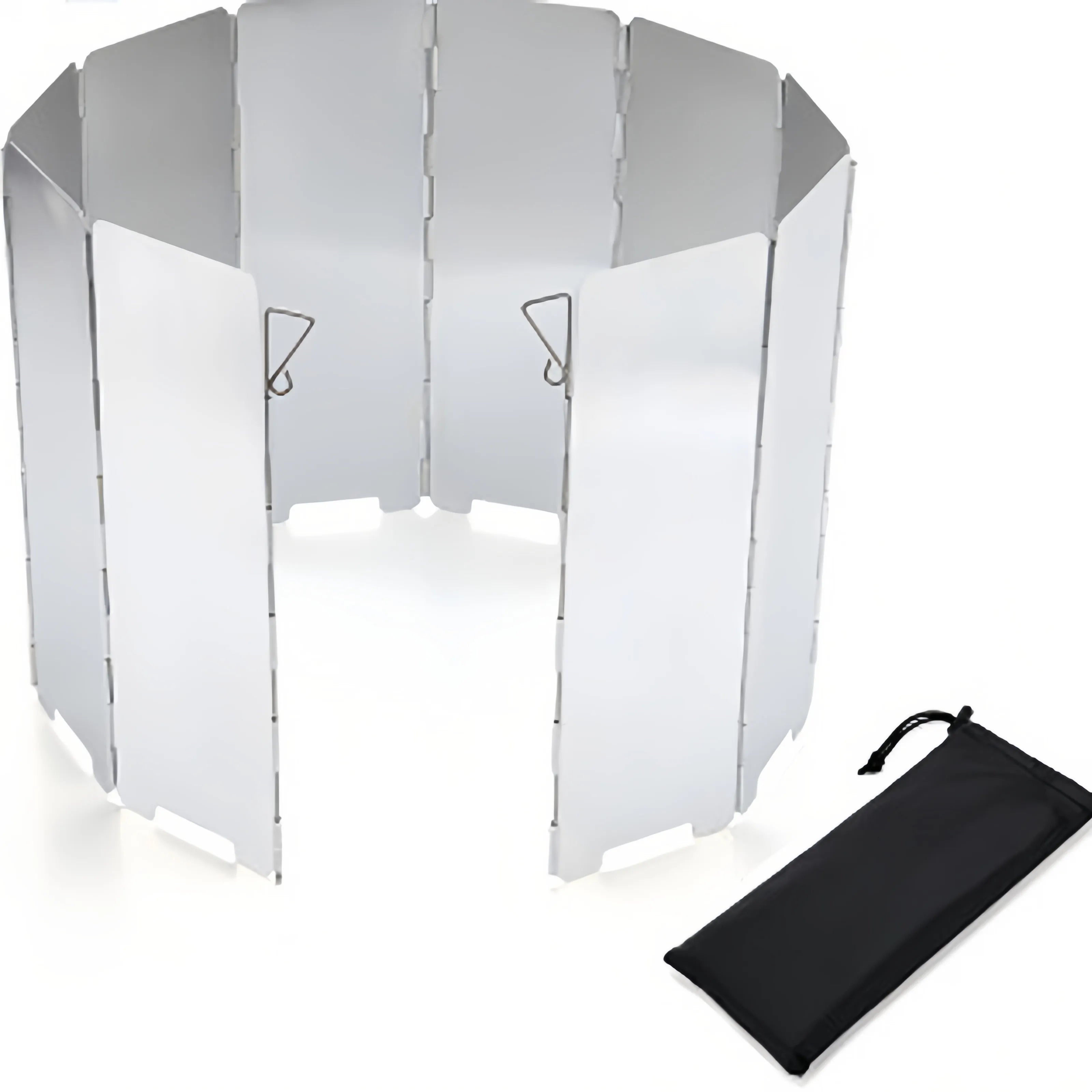 Portable Folding Camping Stove Windscreen - Lightweight Gas Stove Windshield for Outdoor Cooking | Perfect for Backpacking, Hiking & Picnics