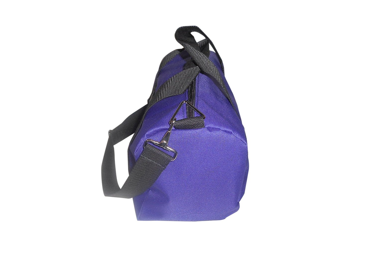 Premium Small Canvas Duffle Bag with Front Pocket - Made in USA (Purple) | Gym Bag, Travel Bag & Sports Equipment Organizer