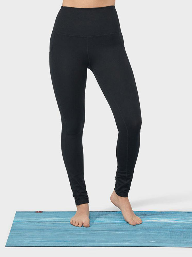 Manduka Renew High Rise Women's Yoga Leggings - Breathable Workout Pants for Pilates, Running & Gym - Premium Comfort & Performance Activewear