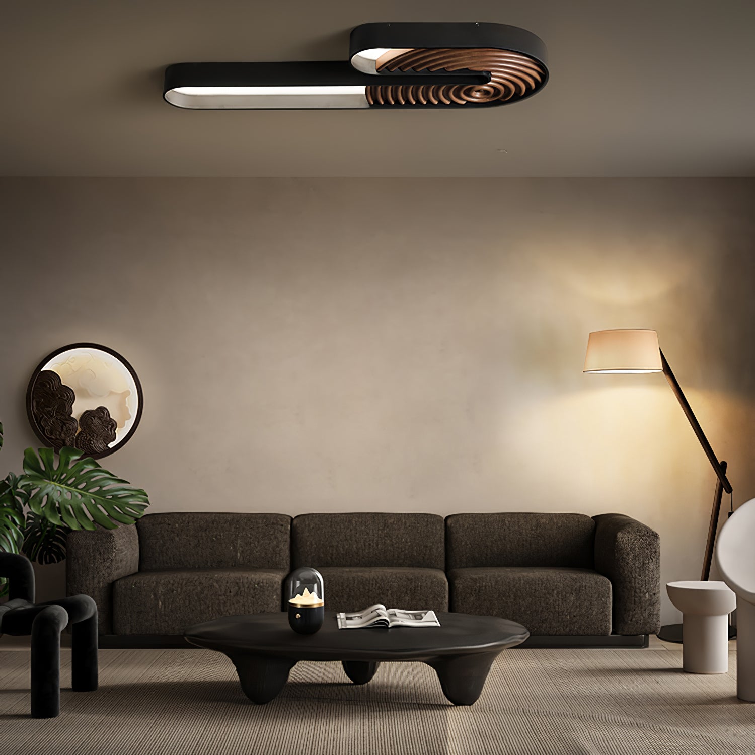 Modern Lean Pivot Floor Lamp - Adjustable LED Reading Light for Living Room, Bedroom & Office - Dimmable Standing Lamp with Flexible Gooseneck Design - Perfect for Reading, Working & Relaxing