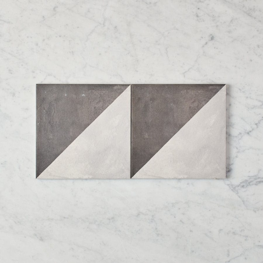 Neds Beach Encaustic Look Square Tile - Premium Porcelain Floor and Wall Tile for Bathroom, Kitchen, and Living Room Decor