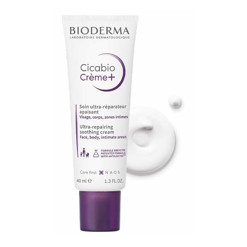 Bioderma Cicabio Crème+ Ultra Repairing Soothing Cream for Dry, Sensitive Skin – Post-Procedure Care & Eczema Relief | Dermatologist Recommended Skincare Solution