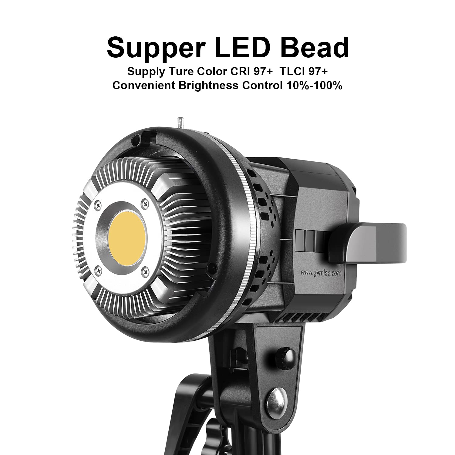 GVM 80W LED Video Light Kit with Tripod Stand & Soft Umbrella - 5600K Daylight, CRI97+ High Color Accuracy - Continuous Lighting for YouTube, Photography, Wedding, Live Streaming, Studio & Outdoor Shooting (P80S-2)