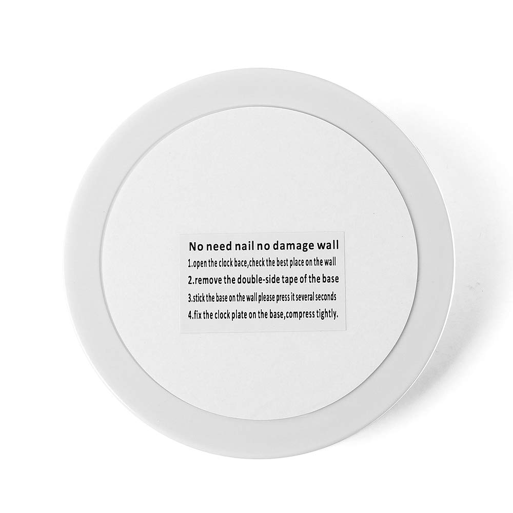 Muellery 3D DIY Wall Clock - Silver Modern Design, Silent Non-Ticking Quartz Movement, Easy to Read Battery Operated Home Decor | Perfect for Living Room, Bedroom, Office & Gift Giving