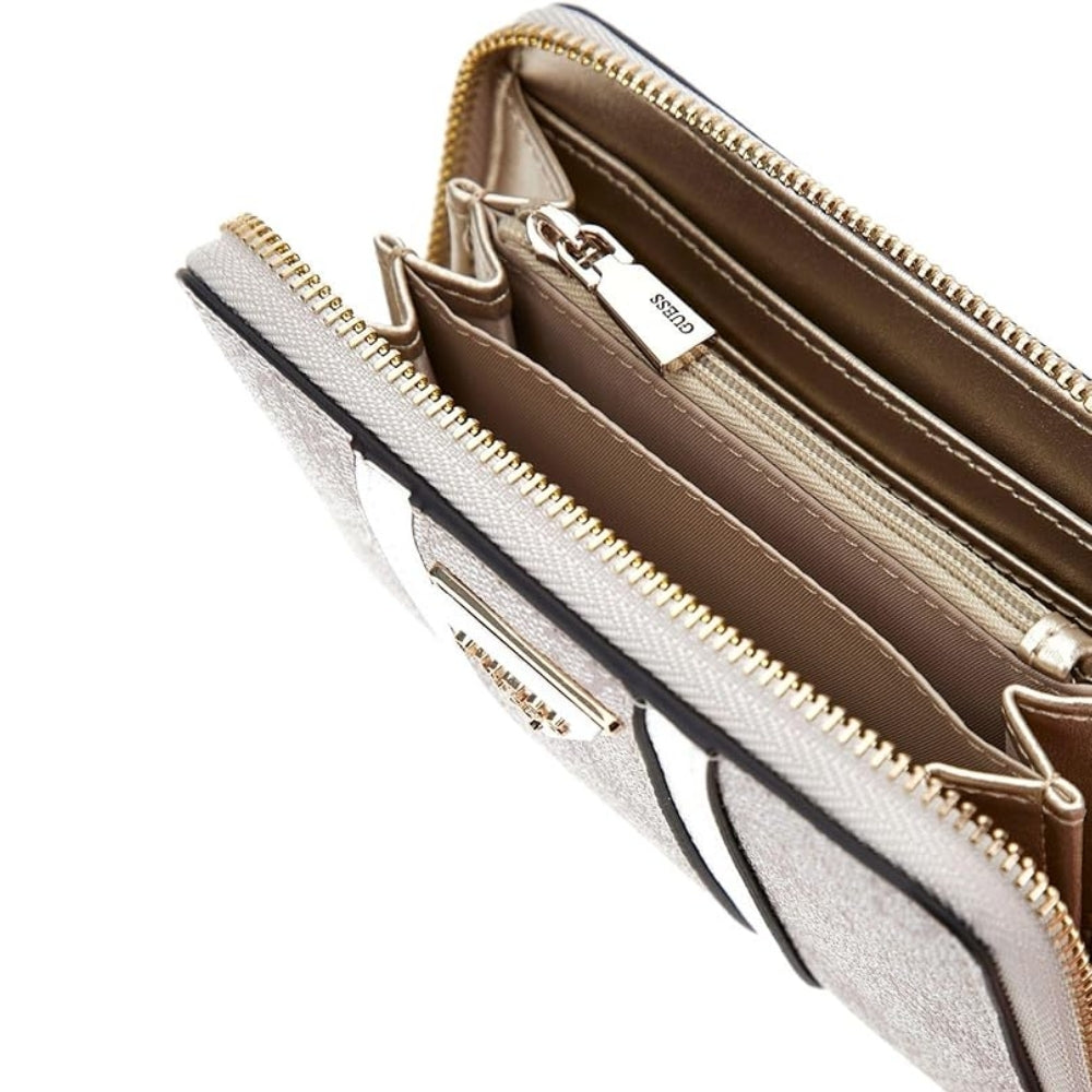 Dove Logo Noreen Medium Zip Around Wallet for Women - Stylish RFID Blocking Leather Card Holder - Perfect for Everyday Use, Travel & Gift Giving