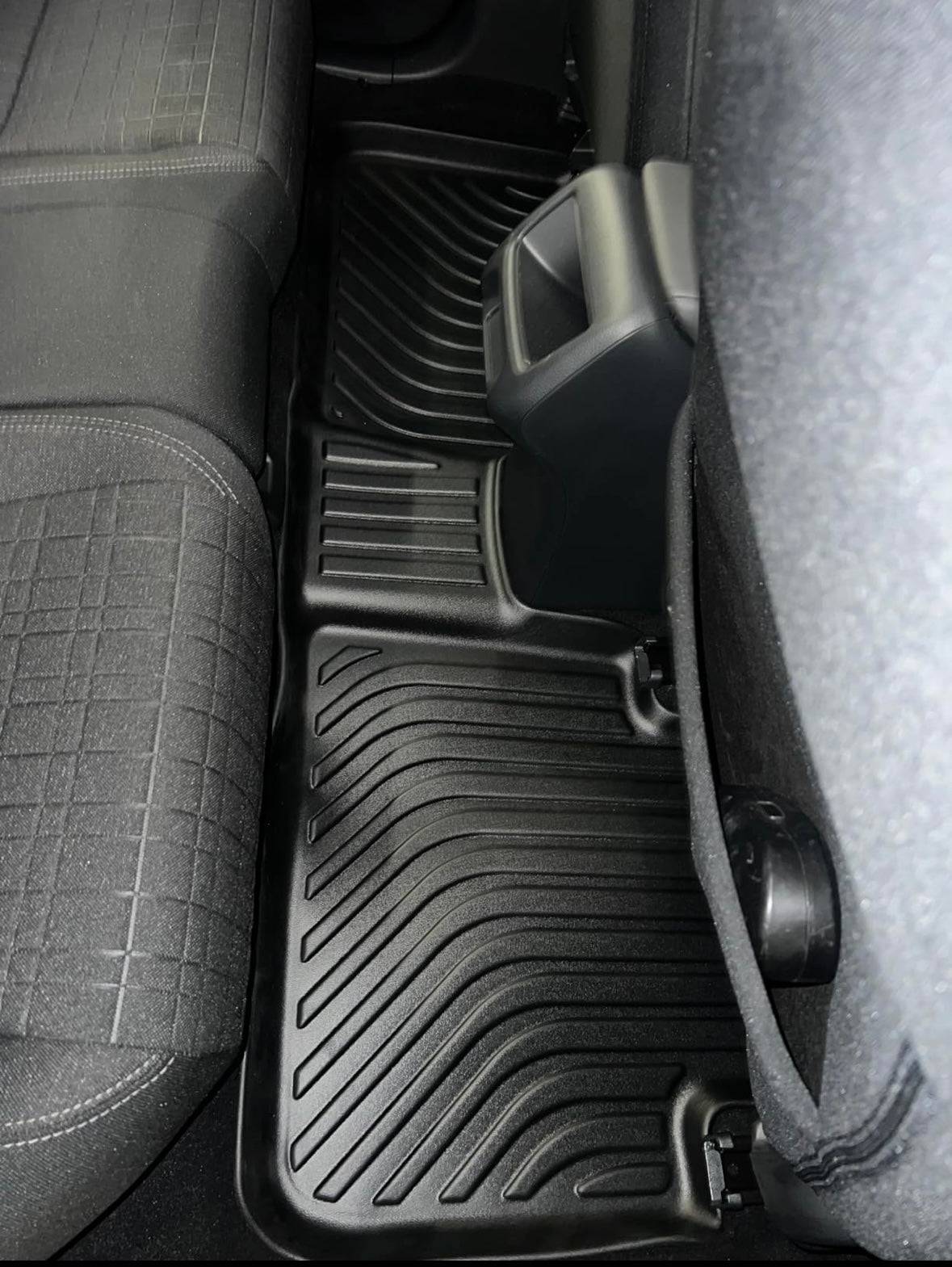 IKON 3D Molded All-Weather Floor Mats for 2016-2022 Honda HR-V (HRV) - Custom Fit Front & Rear Seat Protection - Black TPE Thermo Plastic Elastomer Carpet Liners - Perfect for Daily Commute, Road Trips and Outdoor Adventures
