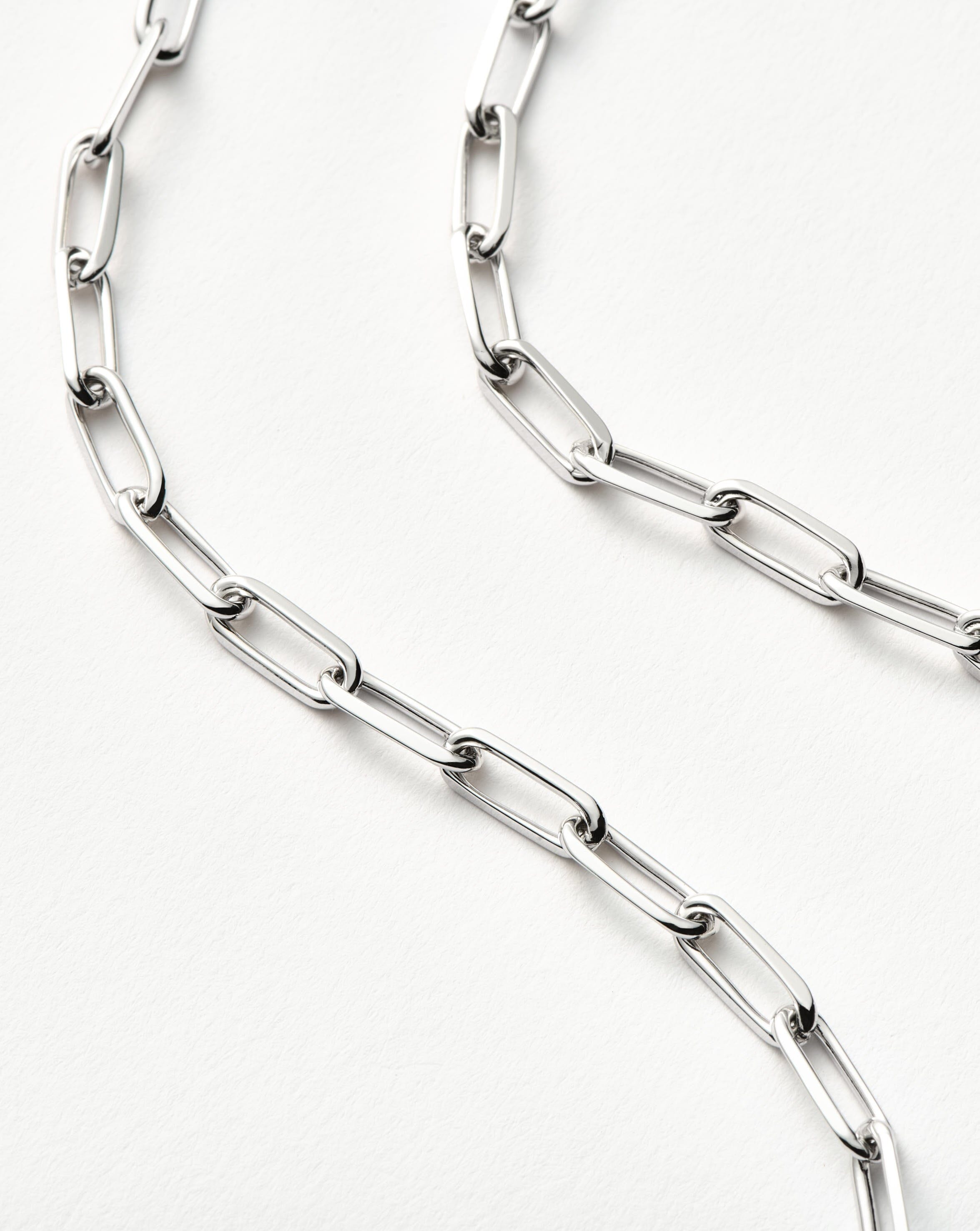 Vintage Mini Paperclip Chain Necklace - Silver Plated Dainty Layering Jewelry for Women, Perfect for Everyday Wear & Gift Giving