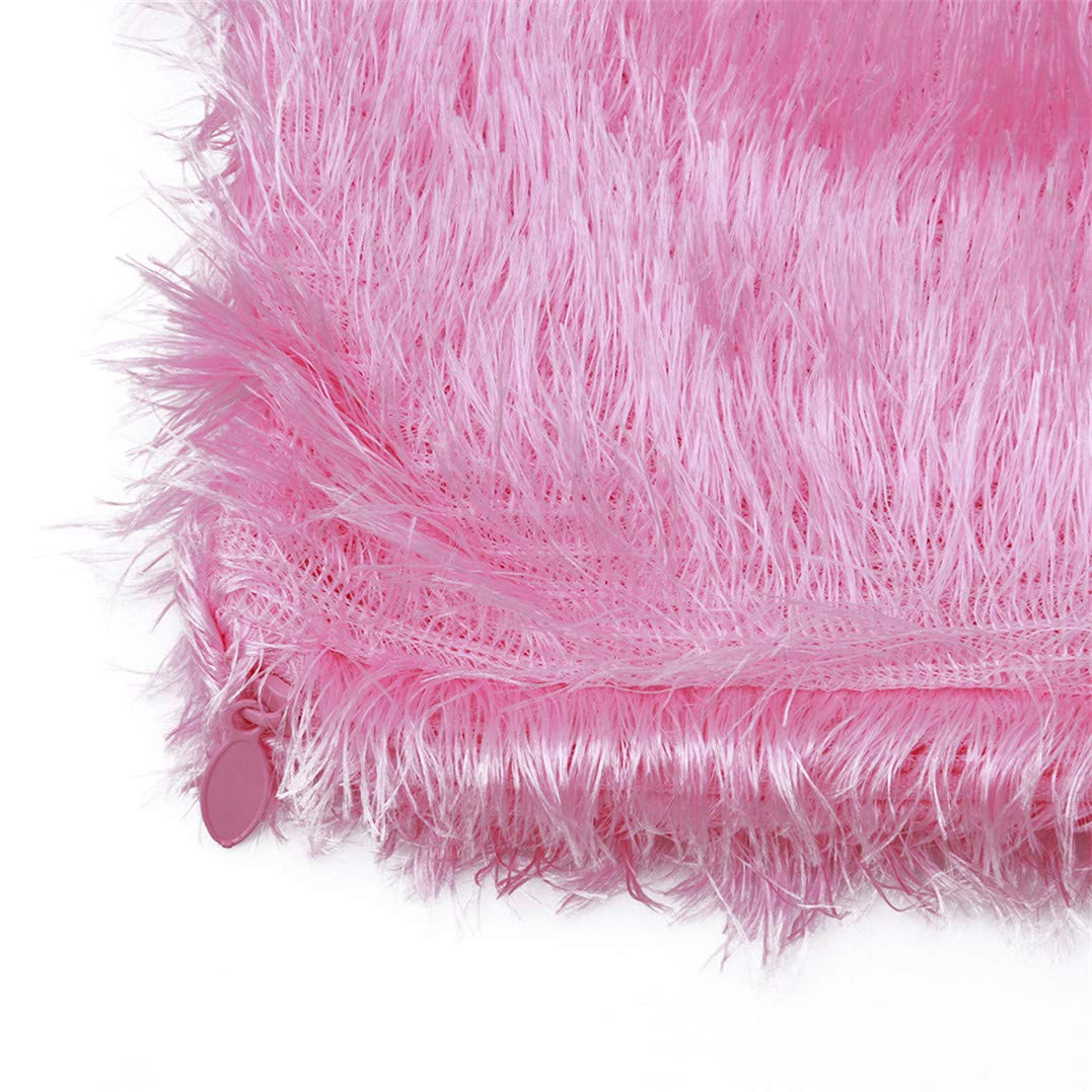 Soft Fluffy Faux Fur Pillow Covers for Sofa, Couch, Car & Home Decor - 16x17 Inches (41x44cm) - Perfect for Living Room, Bedroom, Wedding & Cozy Decor