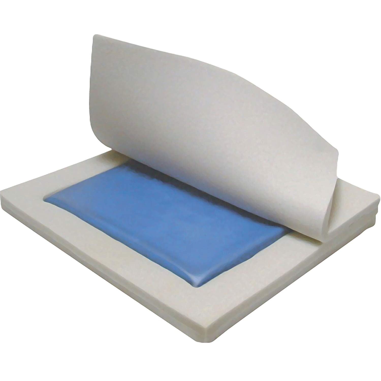 Drive Medical Wheelchair Gel & Foam Seat Cushion - Pressure Relief & Comfort Support for Elderly, Disabled & Post-Surgery Use - Home & Hospital Care Accessory