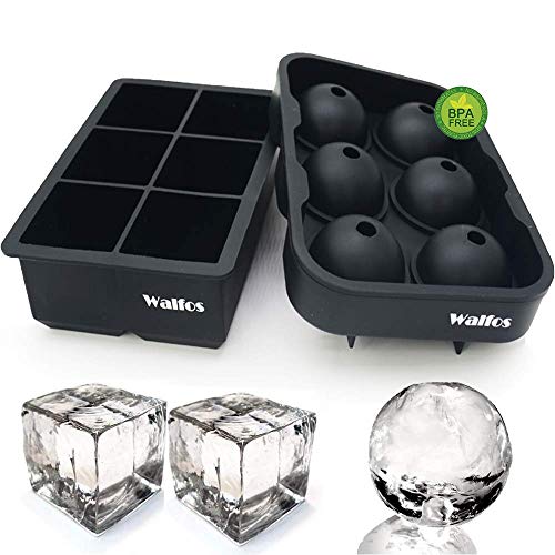 Sphere & Large Square Ice Cube Tray