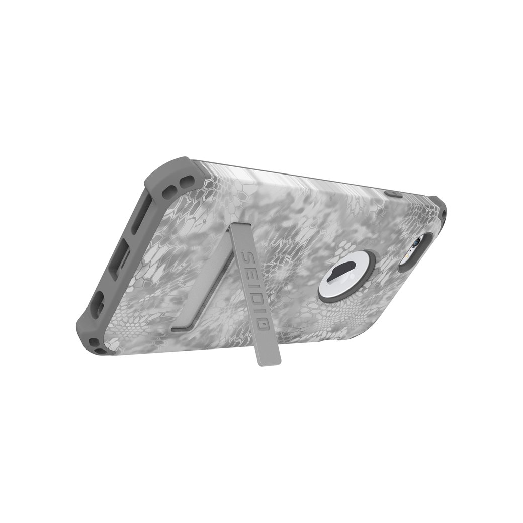 Premium Dilex Case with Metal Kickstand & Holster Combo for iPhone 6/6s - Kryptek Yeti Camo Design | Shockproof Protection | Perfect for Outdoor Adventures, Work & Daily Use