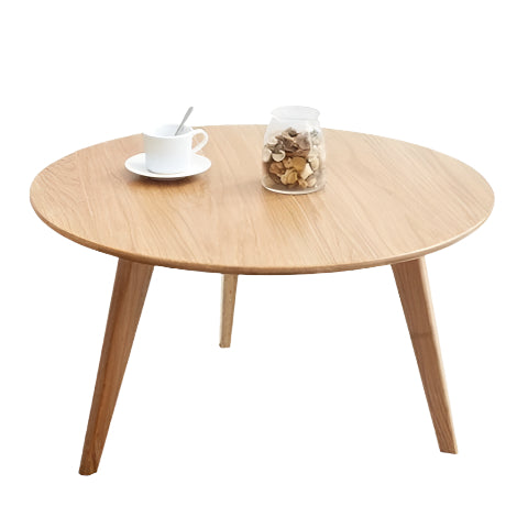 29.5x29.5x17.7 inch / 75x75x45сm / Natural wood color / Oak wood large round table