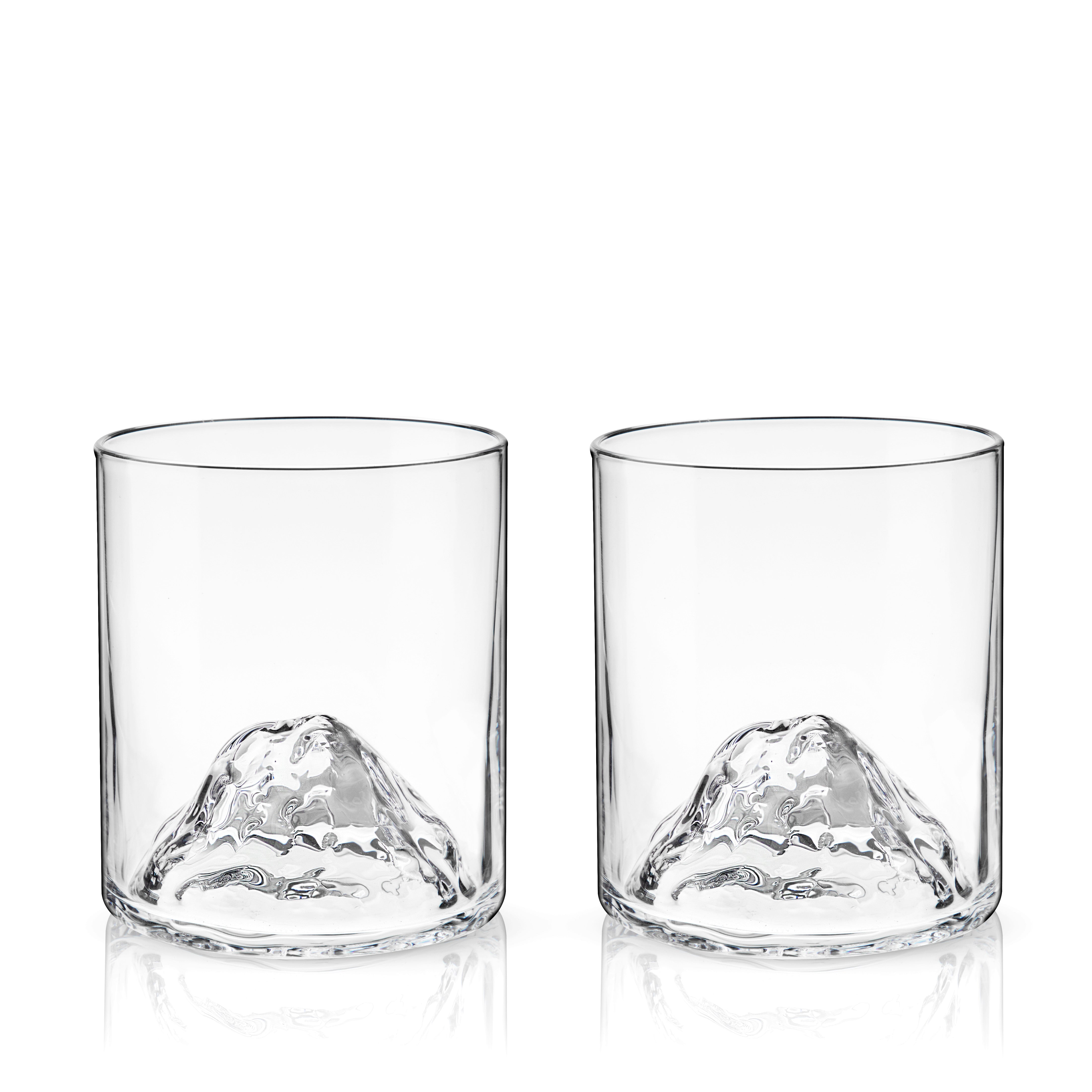 Premium Mountain Crystal Tumbler Set of 2 - 20oz Insulated Stainless Steel Cups with Lid & Straw for Hot & Cold Drinks - Perfect for Hiking, Camping, and Outdoor Adventures