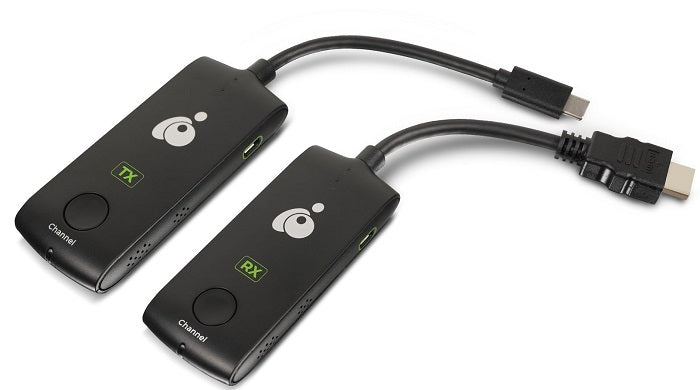 IOGEAR Wireless 4K HDMI Transmitter and Receiver Kit - USB-C to HDMI Adapter for Streaming, Gaming & Home Theater Setup