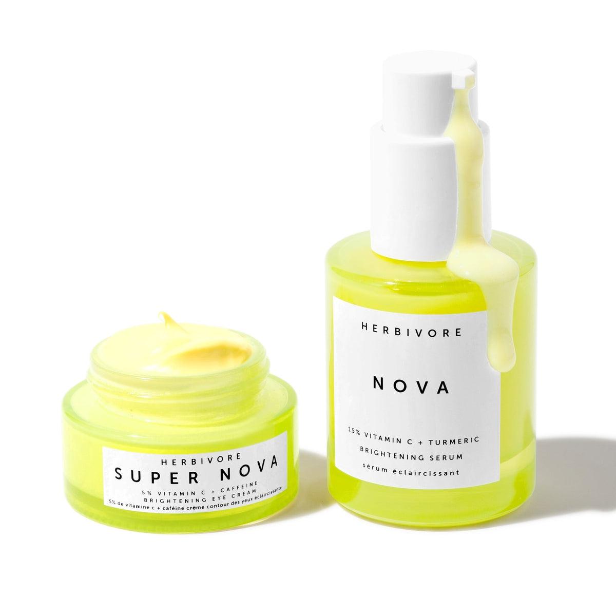 Super Nova 5% THD Vitamin C Brightening Eye Cream for Dark Circles & Puffiness - Anti-Aging Eye Treatment for Wrinkles & Fine Lines - Day & Night Use for Brighter, Youthful Eyes