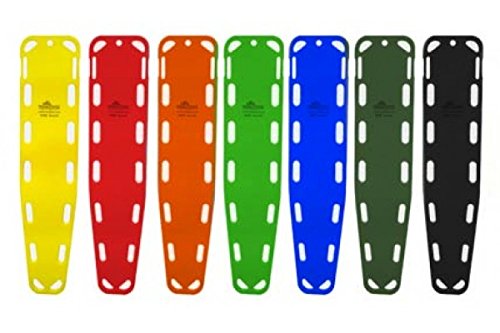 35850-P Orange Base Board Patient Transfer Spine Board with Speed Clip Pins - Durable Medical Equipment for Emergency Rescue, Ambulance & Hospital Use