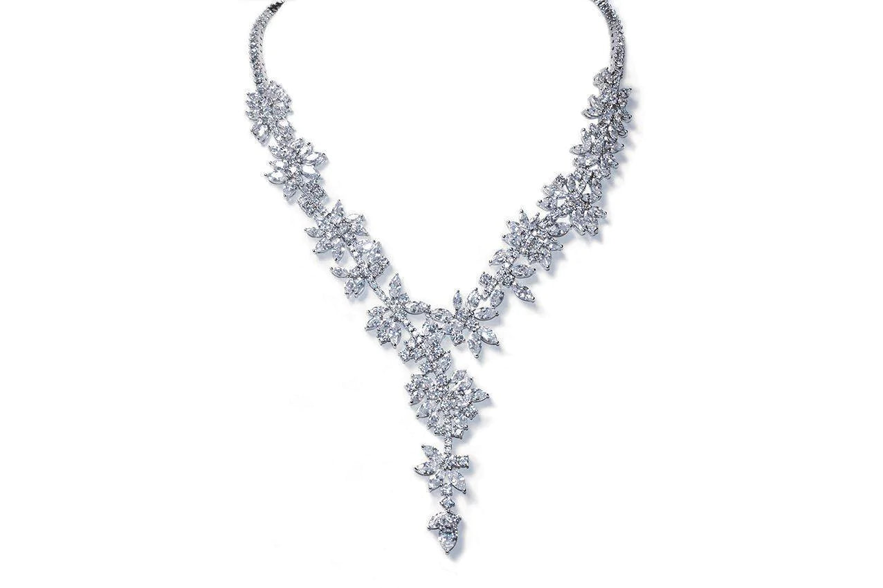 Elegant Silver Crystal Bridal Jewelry Set - Starry Night Design for Wedding, Engagement & Special Occasions | Perfect for Brides, Bridesmaids & Formal Events