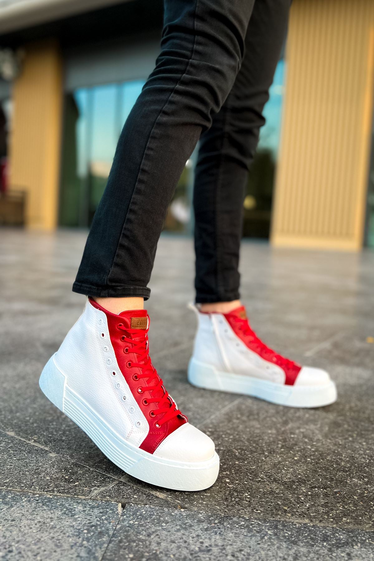 GBT Men's Blazer CH167 - Stylish White & Red Jacket for Business, Office, and Formal Events | Premium Quality Men's Fashion Outerwear