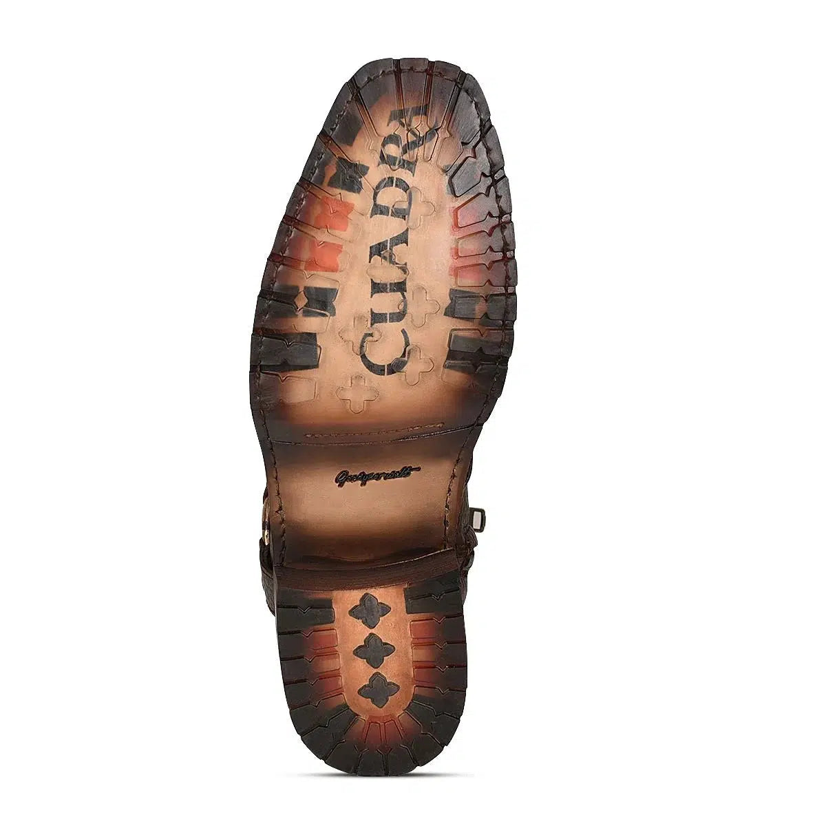 Men's Cuadra Brown Casual Cowboy Python Skin Zip Ankle Boots - Stylish Western Boots for Everyday Wear & Outdoor Adventures