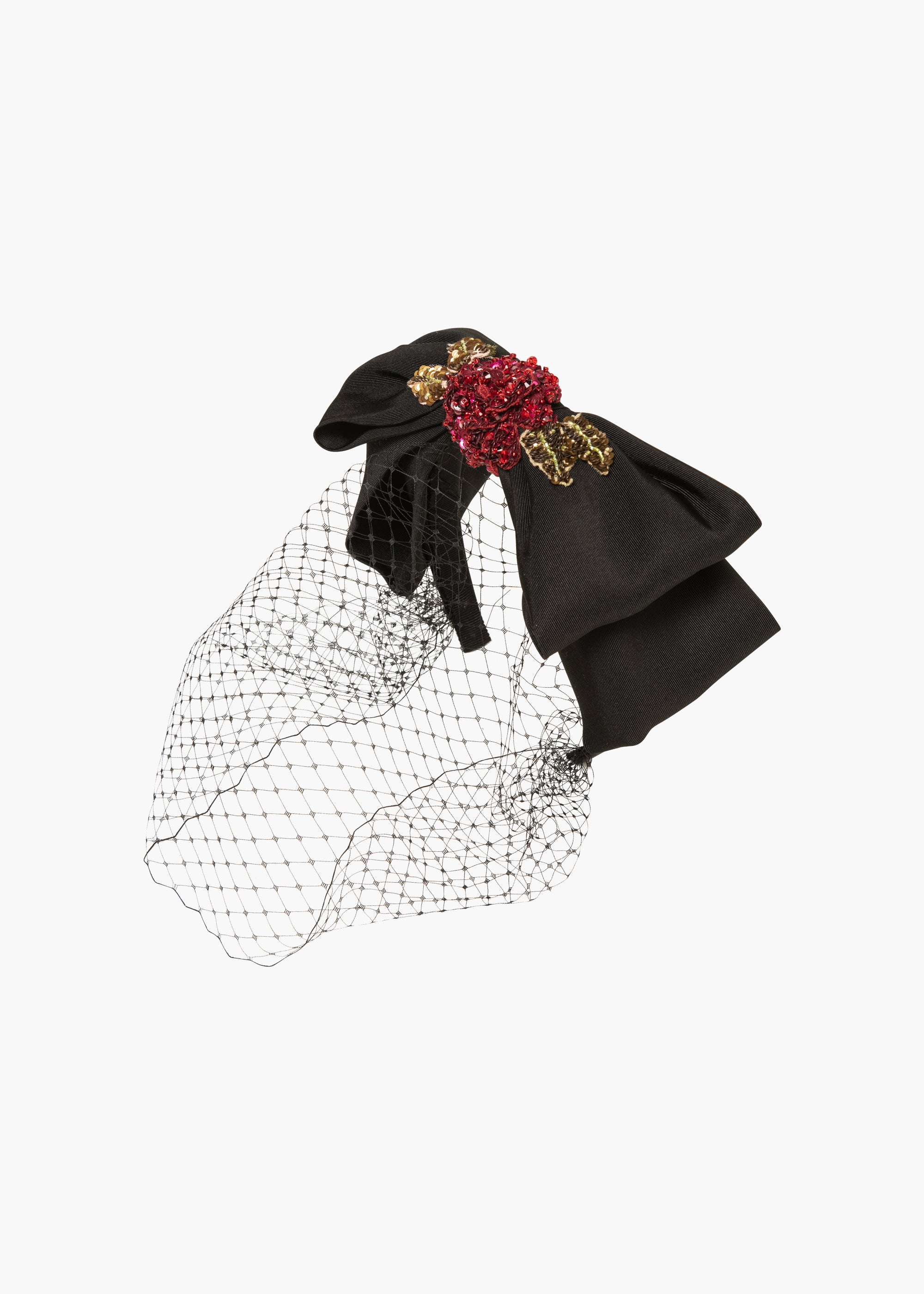Almira Voilette Headband for Women - Elegant Black Hair Accessory for Weddings, Parties & Everyday Wear