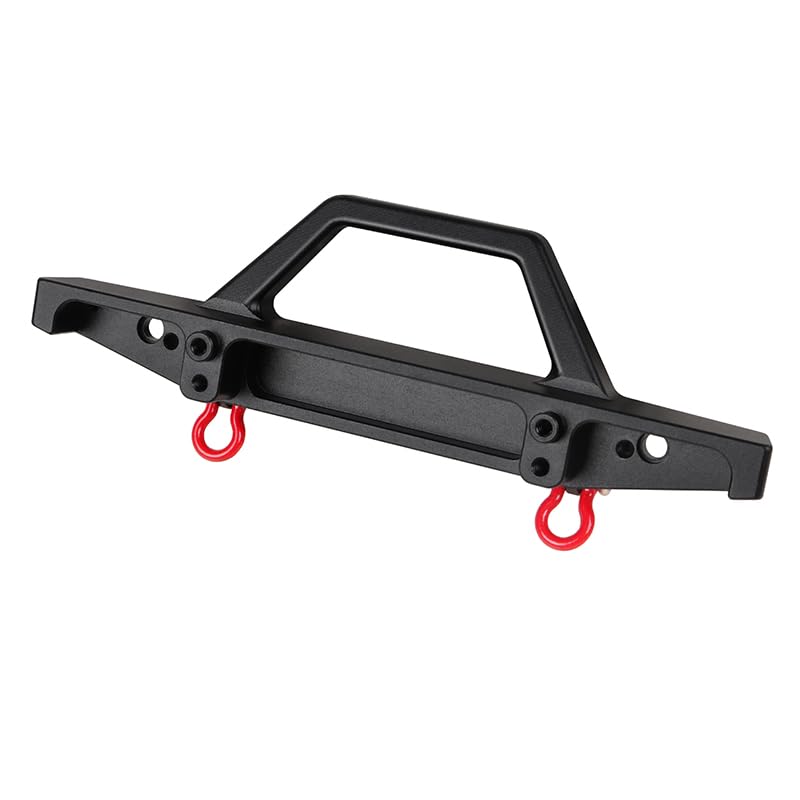 Traxxas TRX-4M K10 1/18 Scale RC Crawler Front Bumper - Durable Aluminum Alloy Upgrade Part for Off-Road Adventure & Rock Crawling (Black)