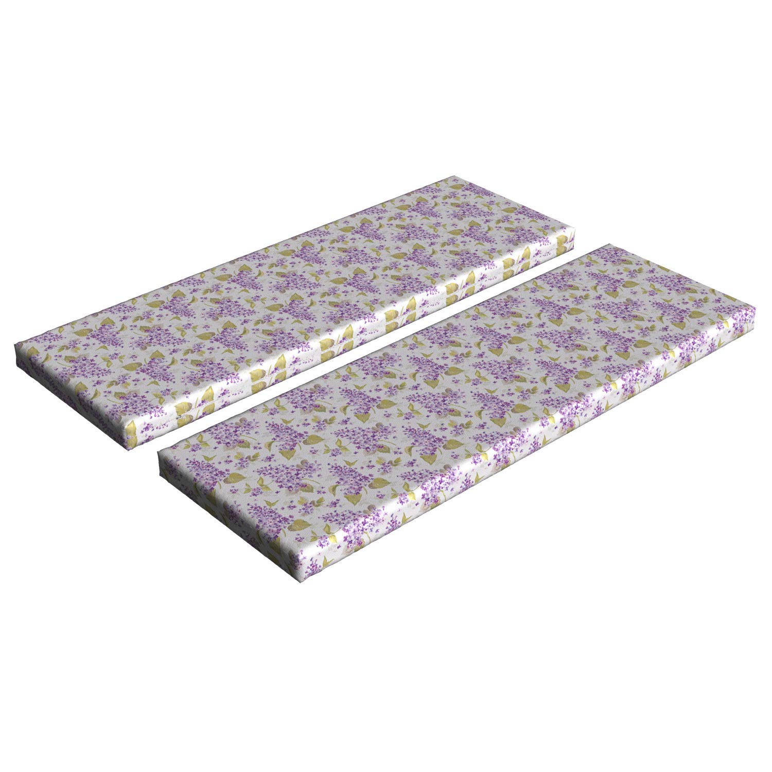 Ambesonne 2-Piece Mauve Bench Cushion Set - 45