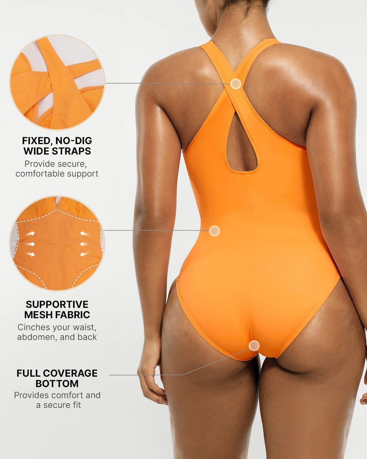 Smart Sculpt Plunge Corset Shaping Swimsuit - Slimming One Piece Bathing Suit for Women, Perfect for Beach Vacations & Pool Parties