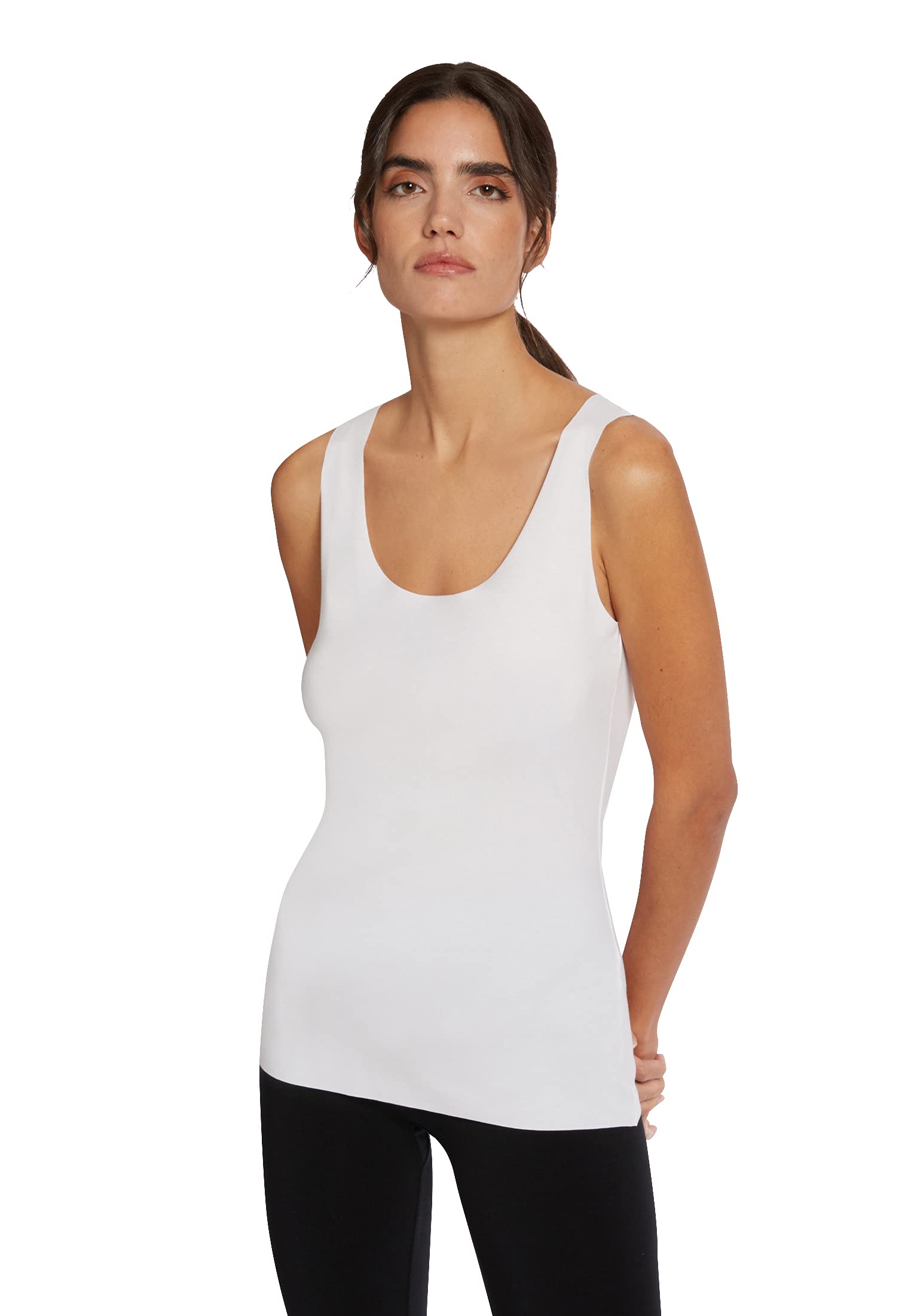 Wolford Aurora Biodegradable Pure Extra Soft Women's Sleeveless Top | Eco-Friendly Stretchable Camisole for Yoga, Lounge & Everyday Wear