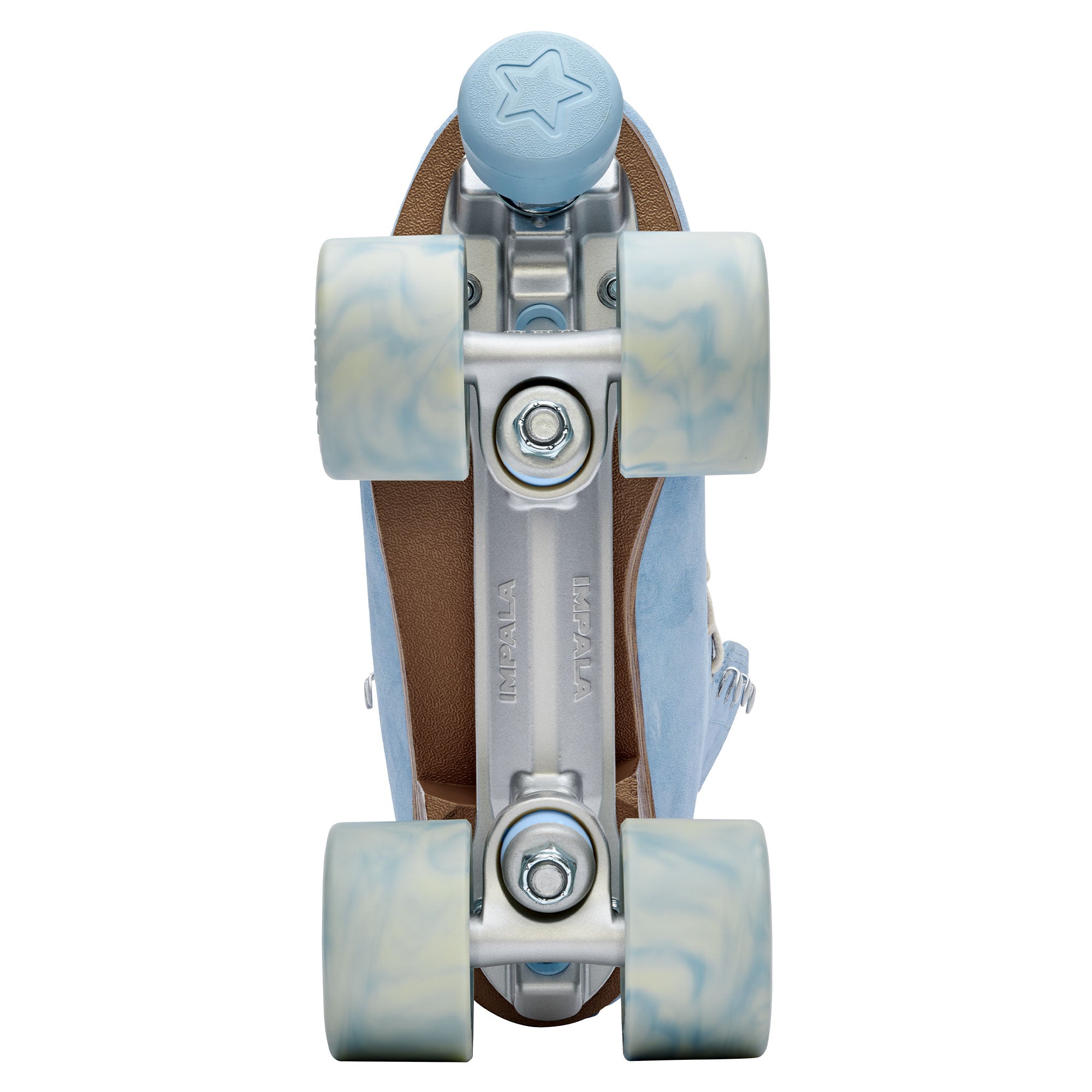 Impala Samira Suede Roller Skates for Women - Dusty Blue Outdoor & Indoor Skating - Perfect for Rink, Park, and Street Roller Skating