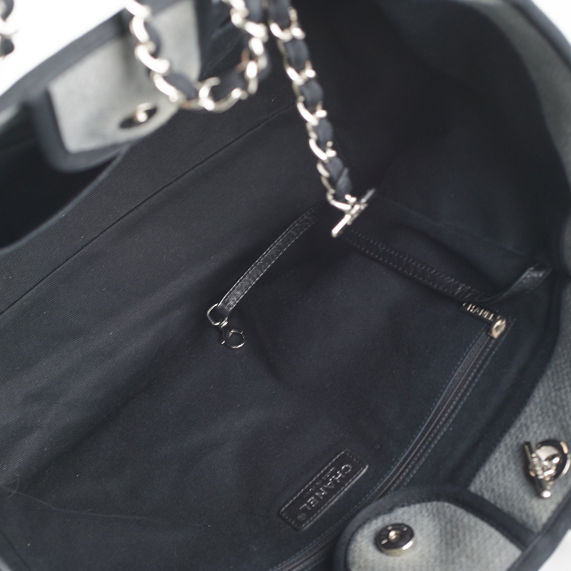 Chanel Medium Deauville Tote Bag in Grey - Luxury Designer Handbag for Women, Perfect for Work, Travel & Everyday Use