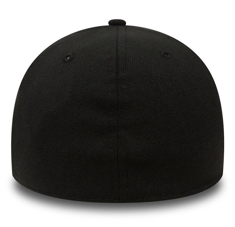 New Era 39Thirty Basic Stretch Fit Black Baseball Cap for Men & Women - Adjustable Comfortable Hat for Sports, Outdoor Activities & Casual Wear