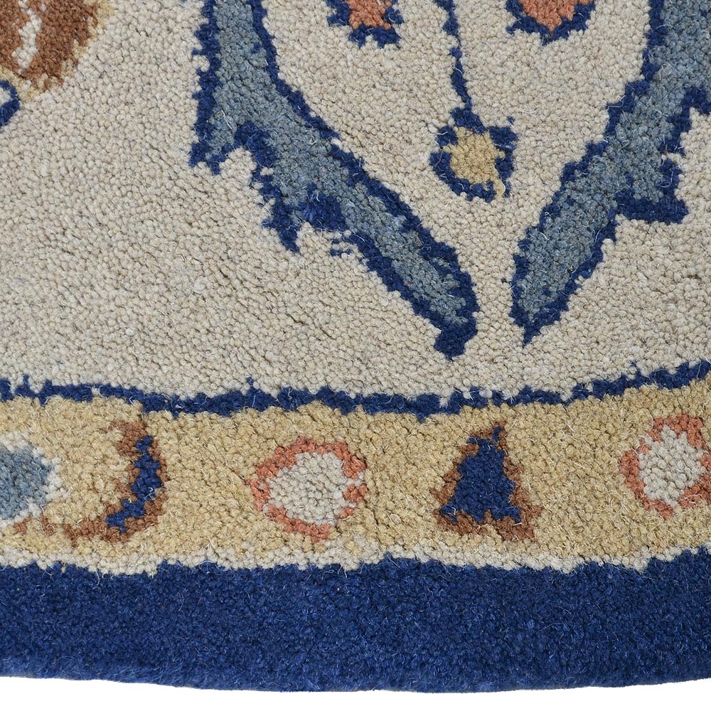 Handmade Isphahan Hand Tufted Wool Rug - Persian Luxury Area Rug for Living Room, Bedroom & Office Decor