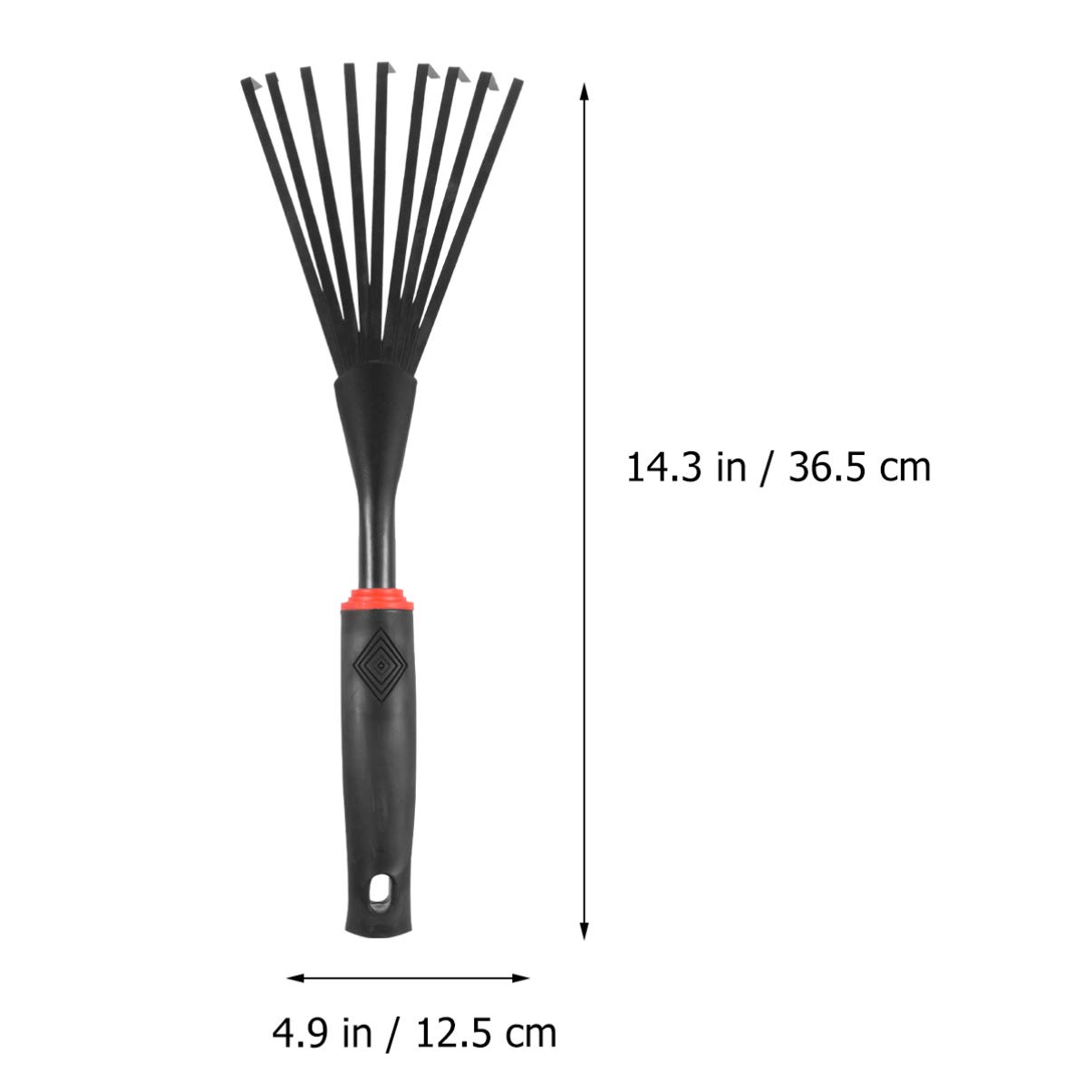 DOITOOL Steel Leaf Rake - Heavy Duty Garden & Lawn Rake for Efficient Leaf and Trash Pick-Up, Ideal for Gardening, Yard Maintenance, and Outdoor Cleaning Tasks