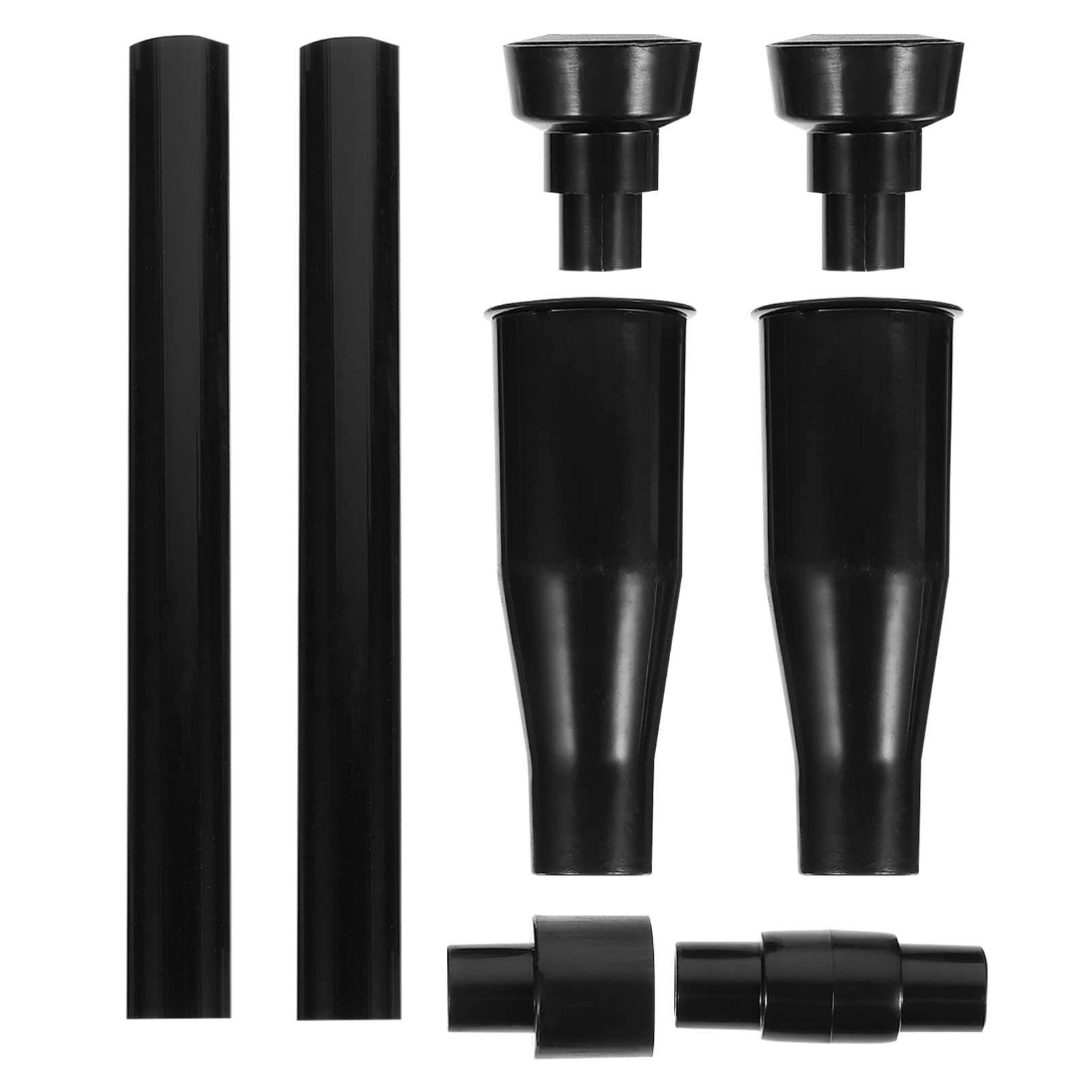 8-Piece Fountain Pump Nozzle Kit - Water Fountain Spray Head Set with Mushroom Spray Heads for Pond, Submersible Pump & Pool (Black) | Perfect for Garden Water Features, Outdoor Decor & Aquatic Landscaping