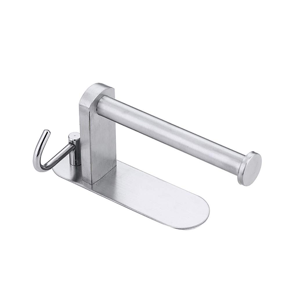 Wall Mount Paper Towel Holder - Space Saving Kitchen Storage Rack for Bathroom, Dining & Bar - Perfect for Small Spaces & Home Organization