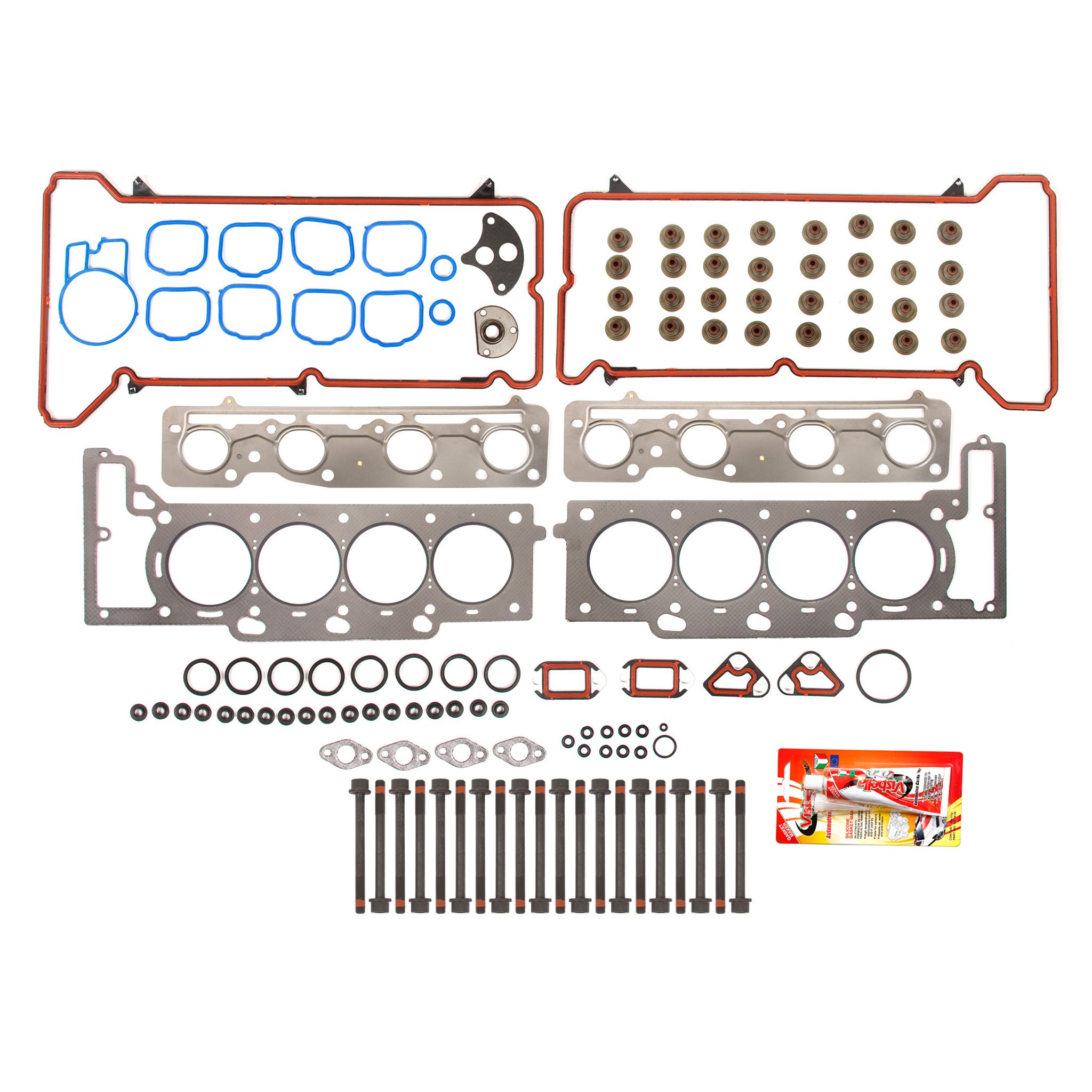 Compatible With 2000-2001 Cadillac DeVille Eldorado Seville 4.6L DOHC Head Gasket Set with Head Bolts - Engine Repair & Maintenance Replacement Parts