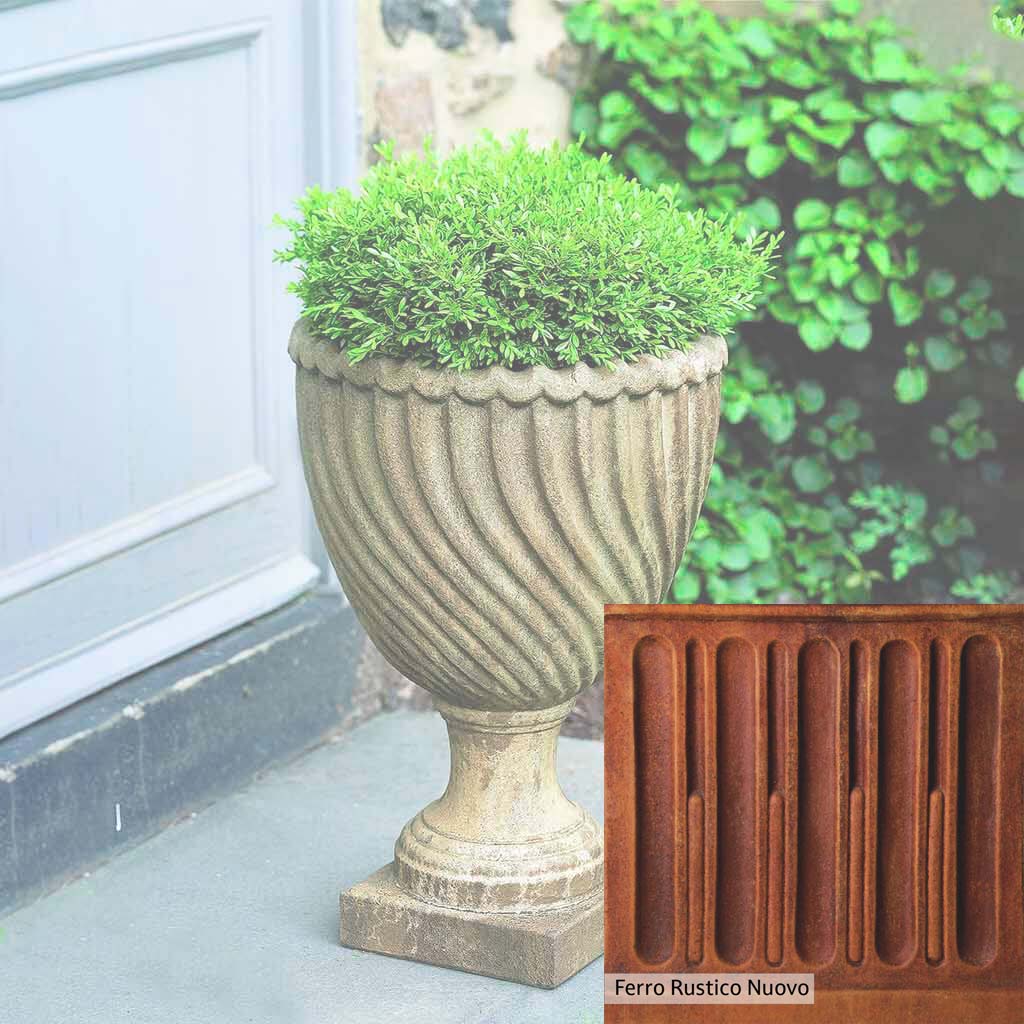Campania International Ravenna Urn - Elegant Garden Urn for Outdoor Decor, Memorials & Planters | Perfect for Patios, Cemeteries & Home Landscaping