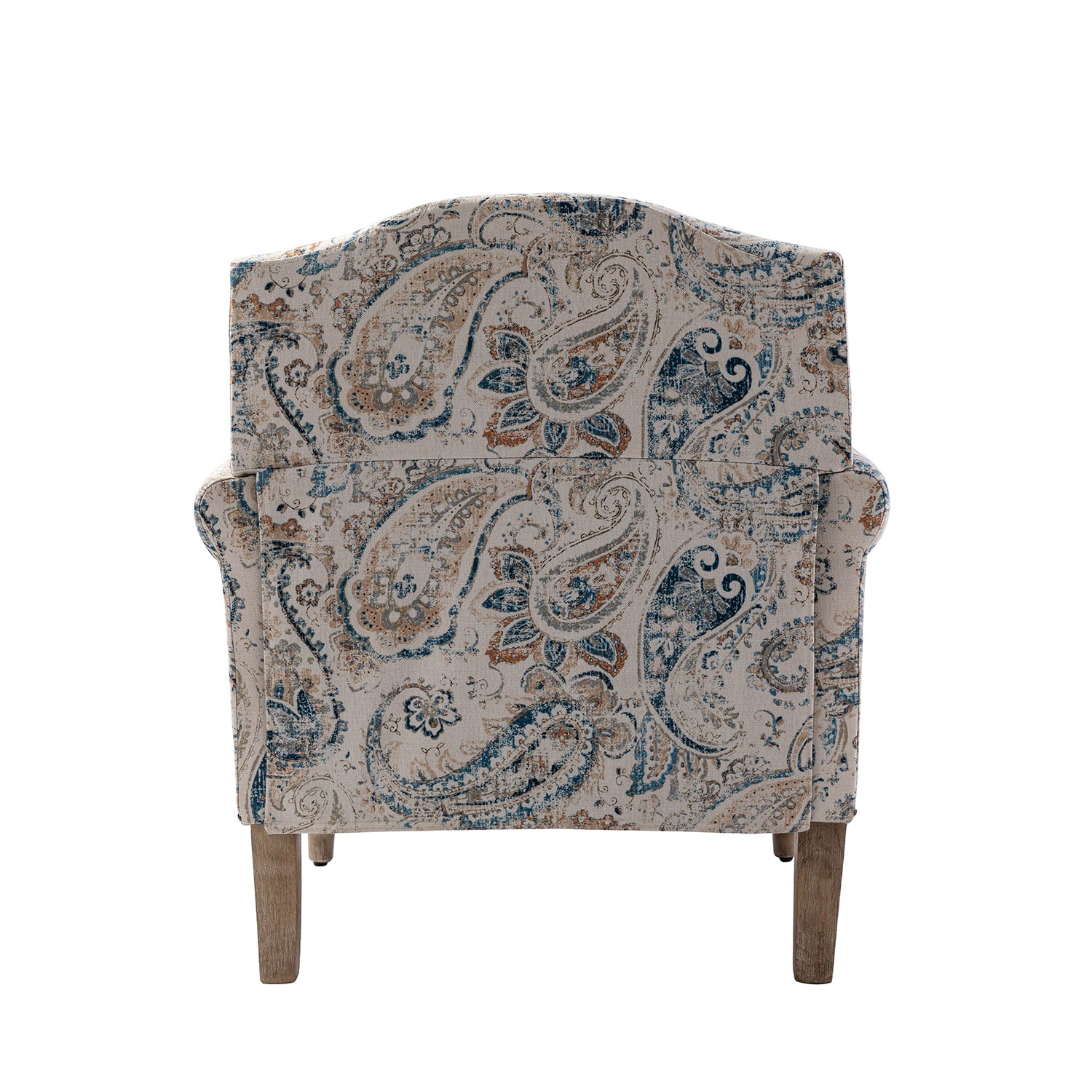 Raphael Farmhouse Armchair with Wooden Legs - Sturdy Frame Accent Chair for Living Room, Bedroom & Office (Multiple Styles Available)