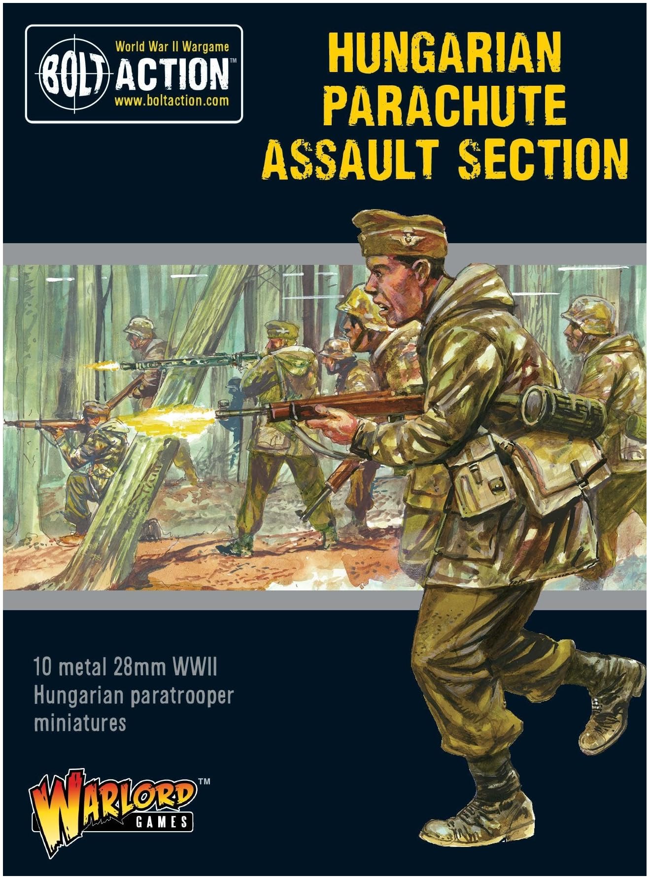 Warlord Games Hungarian Parachute Assault Section - WWII Historical Miniatures for Tabletop Wargaming & Collectors