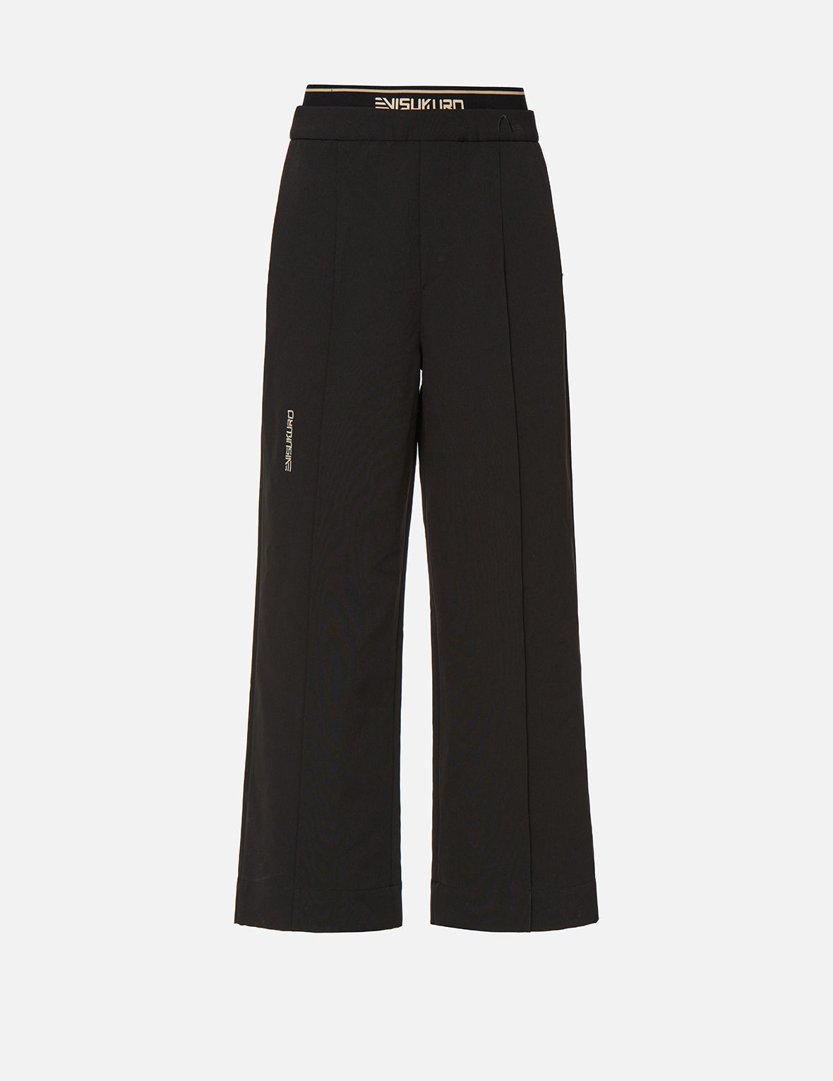 Double Waistband Wide Leg Pants for Women - High Waisted Comfortable Lounge Pants - Perfect for Yoga, Workout & Casual Wear