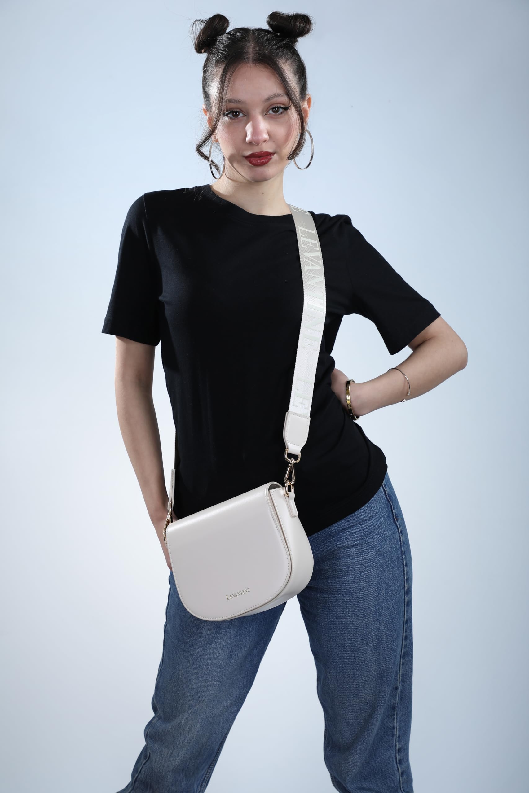 Luxury Vegan Leather Crossbody Purse for Women - Nora Women's Handbag with Detachable Strap - Perfect for Work, Travel & Evening Out