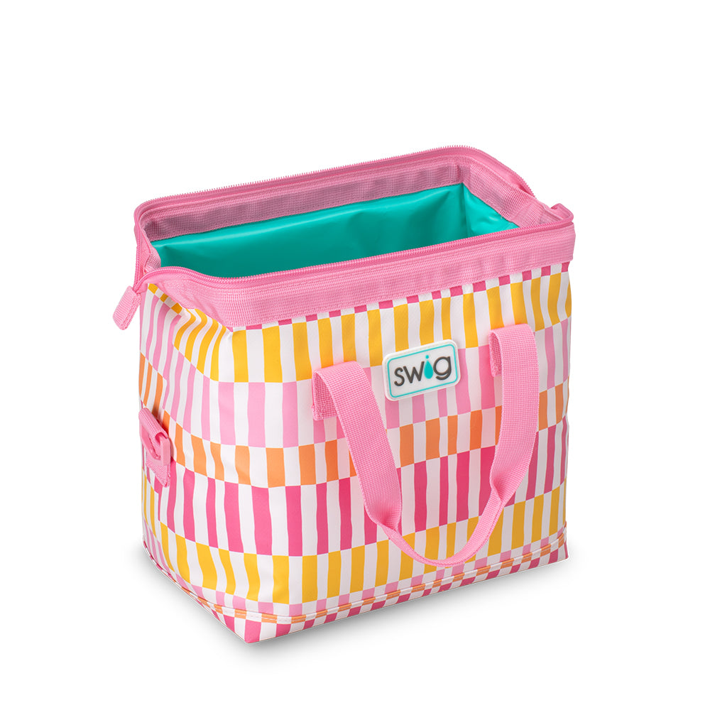 Sherbet Stripe Packi 12-Can Cooler - Insulated Soft-Sided Lunch Bag for Picnics, Beach Trips & Outdoor Adventures